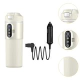 Maxbell Heating Cup Portable Heated Water Boiler for Family Cars Work Brewing Coffee Beige