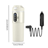 Maxbell Heating Cup Portable Heated Water Boiler for Family Cars Work Brewing Coffee Beige