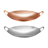 Maxbell Cookware Pan Double Ear Non Stick Seafood Troop Pot for Home Hotel Seasoning Silver