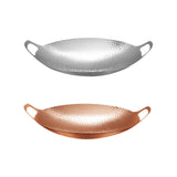 Maxbell Cookware Pan Double Ear Non Stick Seafood Troop Pot for Home Hotel Seasoning Silver