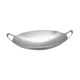 Maxbell Cookware Pan Double Ear Non Stick Seafood Troop Pot for Home Hotel Seasoning Silver