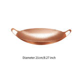 Maxbell Cookware Pan Double Ear Non Stick Seafood Troop Pot for Home Hotel Seasoning Gold