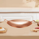 Maxbell Cookware Pan Double Ear Non Stick Seafood Troop Pot for Home Hotel Seasoning Gold