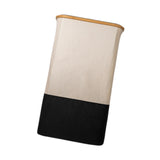 Maxbell Laundry Basket Foldable Washing Cloth Basket for Bathroom Utility Room Hotel White Black