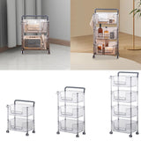 Maxbell Rolling Cart Portable Storage Trolley for Office for Bedroom Kitchen Laundry 2 Layer