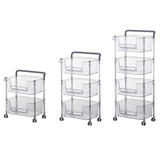 Maxbell Rolling Cart Portable Storage Trolley for Office for Bedroom Kitchen Laundry 2 Layer