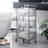 Maxbell Rolling Cart Portable Storage Trolley for Office for Bedroom Kitchen Laundry 3 Layer