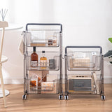 Maxbell Rolling Cart Portable Storage Trolley for Office for Bedroom Kitchen Laundry 3 Layer