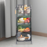 Maxbell Rolling Cart Portable Storage Trolley for Office for Bedroom Kitchen Laundry 4 Layer