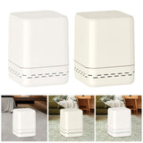 Maxbell Trash Can Household Practical Toilet Storage Bin for Office Bathroom Kitchen White