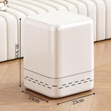 Maxbell Trash Can Household Practical Toilet Storage Bin for Office Bathroom Kitchen White