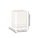 Maxbell Trash Can Household Practical Toilet Storage Bin for Office Bathroom Kitchen White