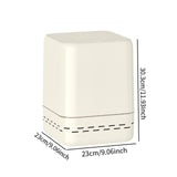 Maxbell Trash Can Household Practical Toilet Storage Bin for Office Bathroom Kitchen Beige