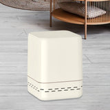 Maxbell Trash Can Household Practical Toilet Storage Bin for Office Bathroom Kitchen Beige