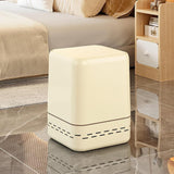 Maxbell Trash Can Household Practical Toilet Storage Bin for Office Bathroom Kitchen Beige