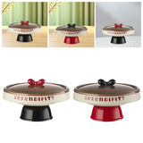 Maxbell Decorative Serving Bowl Round for Kitchen Countertop Restaurant Dining Table black base