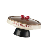 Maxbell Decorative Serving Bowl Round for Kitchen Countertop Restaurant Dining Table black base