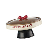 Maxbell Decorative Serving Bowl Round for Kitchen Countertop Restaurant Dining Table black base