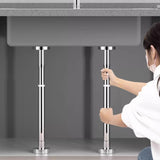 Maxbell Undermount Sink Bracket Stainless Steel Adjustable Sink Leg for Kitchen Sink 35 to 50cm