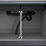 Maxbell Undermount Sink Bracket Stainless Steel Adjustable Sink Leg for Kitchen Sink 70 to 120cm