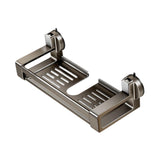 Maxbell Bathroom Shower Shelf Suction Cup Multiuse Self Drain Storage Tray Soap Tray