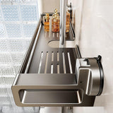 Maxbell Bathroom Shower Shelf Suction Cup Multiuse Self Drain Storage Tray Soap Tray