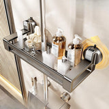 Maxbell Bathroom Shower Shelf Suction Cup Multiuse Self Drain Storage Tray Soap Tray