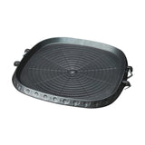 Maxbell Korean Grilling Pan Cookware Heavy Duty Sturdy Black Frying Pan for Yard BBQ