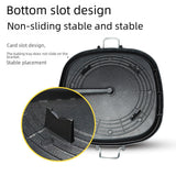 Maxbell Korean Grilling Pan Cookware Heavy Duty Sturdy Black Frying Pan for Yard BBQ