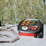 Maxbell Korean Grilling Pan Cookware Heavy Duty Sturdy Black Frying Pan for Yard BBQ
