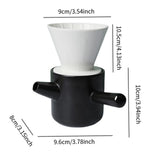 Maxbell Ceramic Pour over Dripper Cup Coffee Dripper Set for Kitchen Coffee Espresso