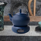 Maxbell Ceramic Teapot with Warmer Tea Kettle with Infuser for Home Tea House Picnic