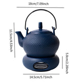 Maxbell Ceramic Teapot with Warmer Tea Kettle with Infuser for Home Tea House Picnic