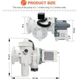 Maxbell Washing Machine Drain Pump Motor DC96-01585L for DC97-20621A Washing Machine