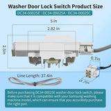 Maxbell Washer Door Lock Switch Parts Washer Door Latch Assembly for Washing Machine