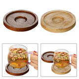 Maxbell 10x Whiskey Glasses Coasters Insulation Pads for Dinnerware Fridge Household Brown