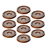 Maxbell 10x Whiskey Glasses Coasters Insulation Pads for Dinnerware Fridge Household Brown