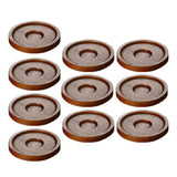 Maxbell 10x Whiskey Glasses Coasters Insulation Pads for Dinnerware Fridge Household Brown
