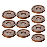 Maxbell 10x Whiskey Glasses Coasters Insulation Pads for Dinnerware Fridge Household Brown