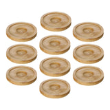 Maxbell 10x Whiskey Glasses Coasters Insulation Pads for Dinnerware Fridge Household Yellow