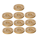 Maxbell 10x Whiskey Glasses Coasters Insulation Pads for Dinnerware Fridge Household Yellow