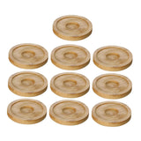 Maxbell 10x Whiskey Glasses Coasters Insulation Pads for Dinnerware Fridge Household Yellow
