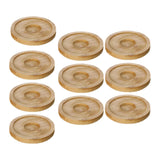 Maxbell 10x Whiskey Glasses Coasters Insulation Pads for Dinnerware Fridge Household Yellow