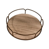 Maxbell Wood Turntable Tray Rotating Spice Rack Organizer for Cabinet Desktop Pantry 10 Inch