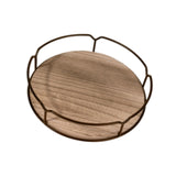 Maxbell Wood Turntable Tray Rotating Spice Rack Organizer for Cabinet Desktop Pantry 10 Inch
