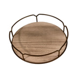 Maxbell Wood Turntable Tray Rotating Spice Rack Organizer for Cabinet Desktop Pantry 11 Inch