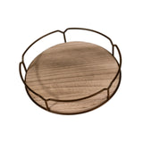 Maxbell Wood Turntable Tray Rotating Spice Rack Organizer for Cabinet Desktop Pantry 11 Inch
