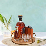 Maxbell Wood Turntable Tray Rotating Spice Rack Organizer for Cabinet Desktop Pantry 11 Inch