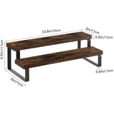 Maxbell Seasoning Rack Tiered Display Riser Stand for Kitchen Cupboard Baking Supply 2 layer