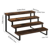 Maxbell Seasoning Rack Tiered Display Riser Stand for Kitchen Cupboard Baking Supply 4 layer
